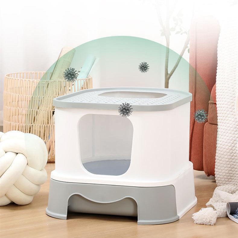 Kattlåda med Stänkskydd – Stilren och praktisk