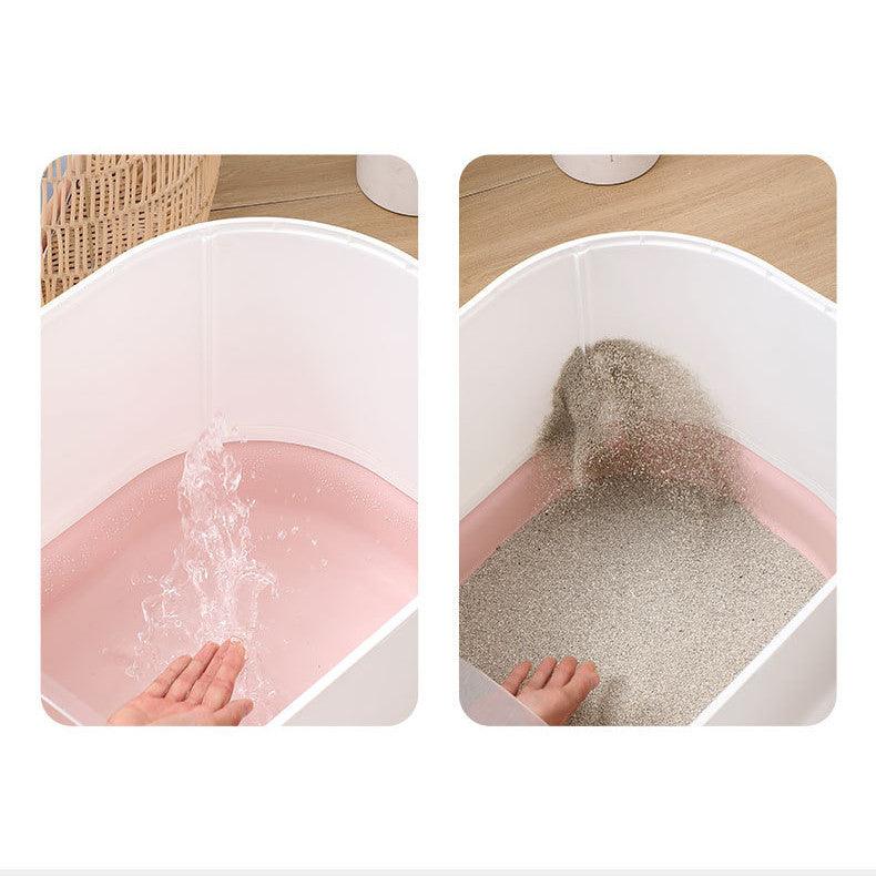 Kattlåda med Stänkskydd – Stilren och praktisk